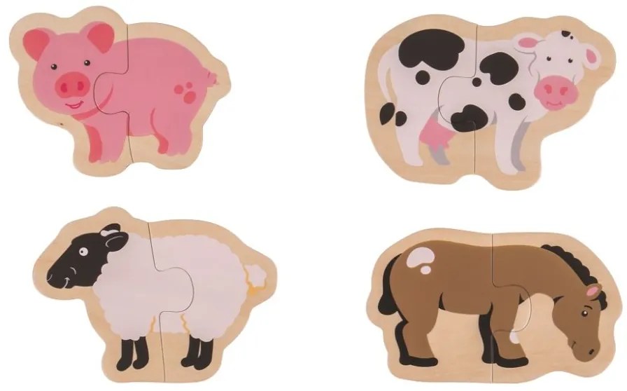 Bigjigs Easy puzzle Zvířátka z farmy