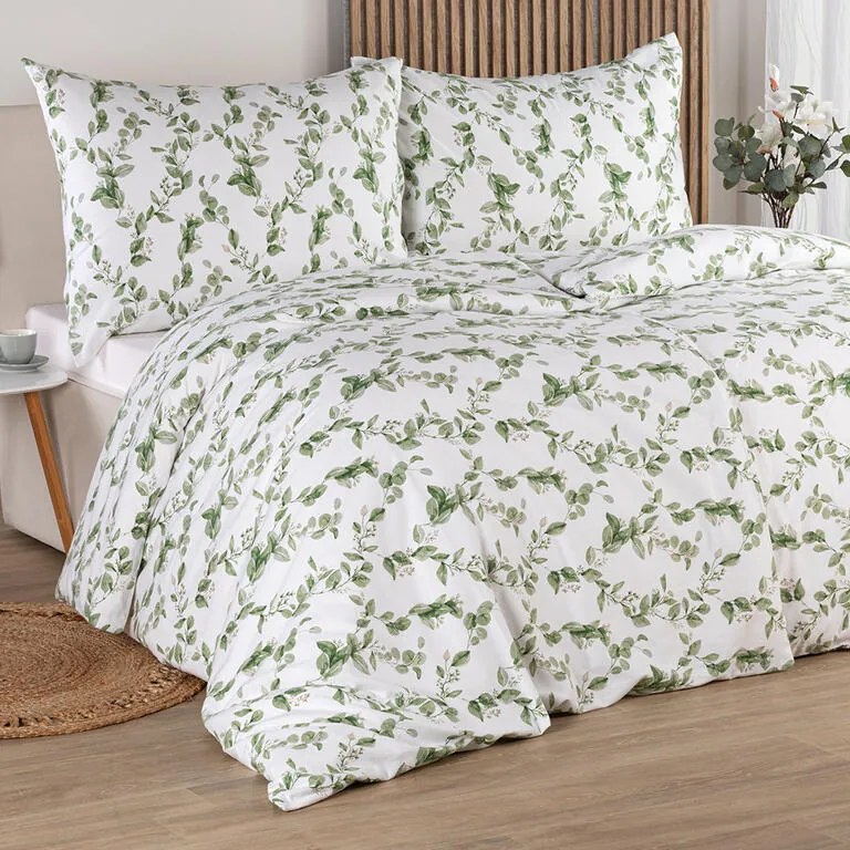 Flanelové posteľné obliečky EUKALYPTUS