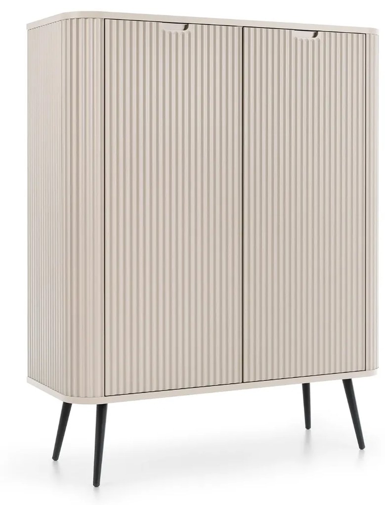 VYSOKÁ KOMODA BELLISSA KAŠMÍR + ČIERNE NOŽIČKY 103 cm