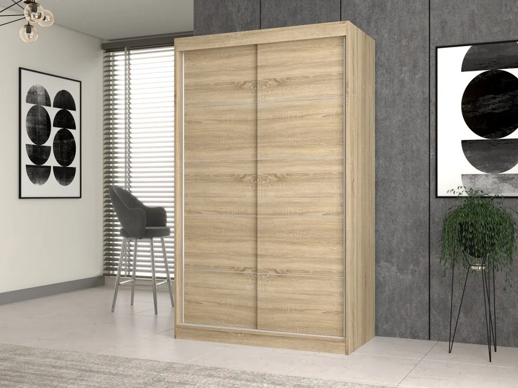 Šatníková skriňa IGA I 120 cm dub sonoma