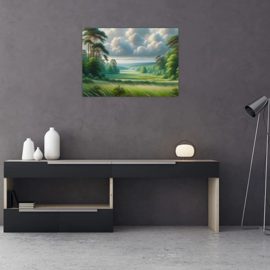 Obraz - Zelená krajina (70x50 cm)