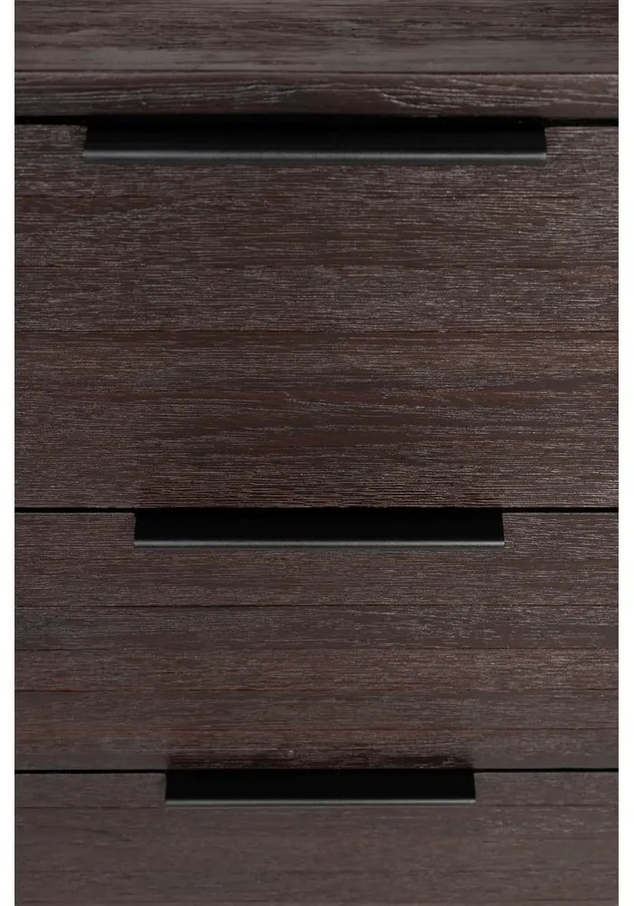 Hnedá nízka komoda z tíkového dreva 135x82 cm Webster – White Label