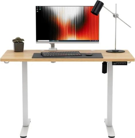 Elektrický výškovo nastaviteľný stôl Mark Adler Leader 6.9 Dub Craft / biely