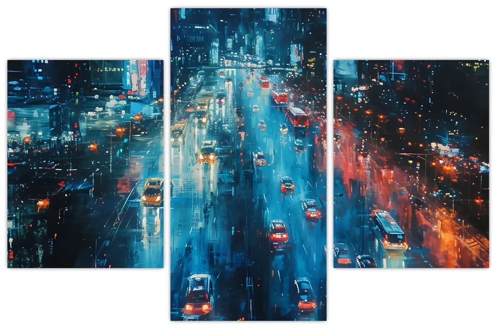 Obraz - Veľkomesto, olejomaľba (90x60 cm)