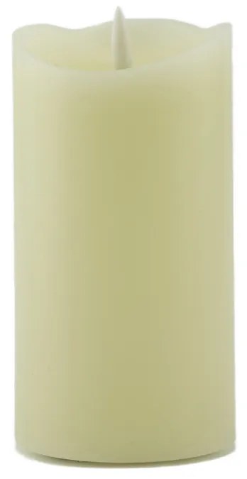DECOLED LED svíčka, vosková, 8 x 15 cm, mandlová