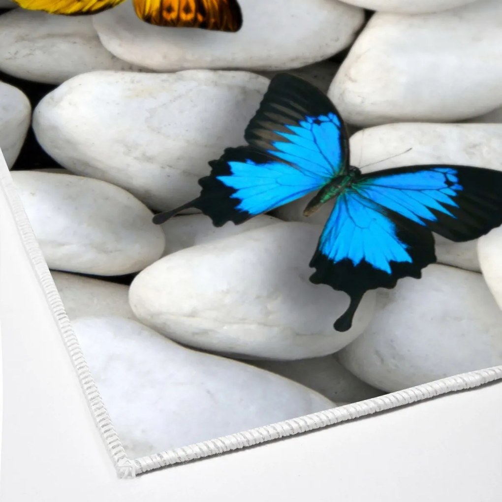 Sada 2 kusů koupelnových předložek ButterflyStone šedá