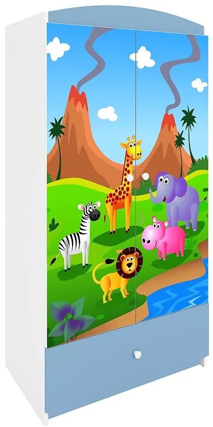 Skriňa Babydreams Modrá – Safari