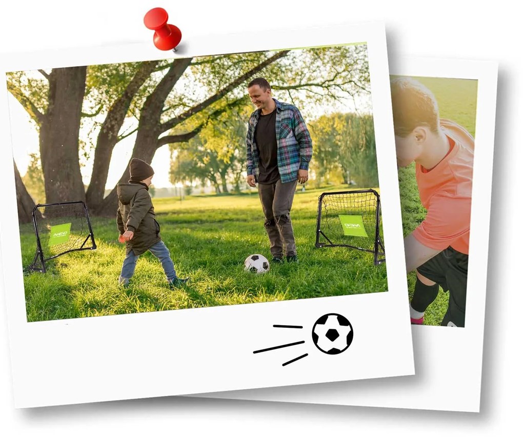 Neo-Sport Futbalové bránky - sada 2 ks - 60 x 45 x 25 cm NS-461