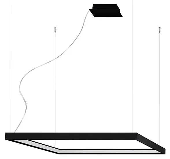 Závesné LED svietidlo Nelya m, 1x LED 50w, 3000k, b