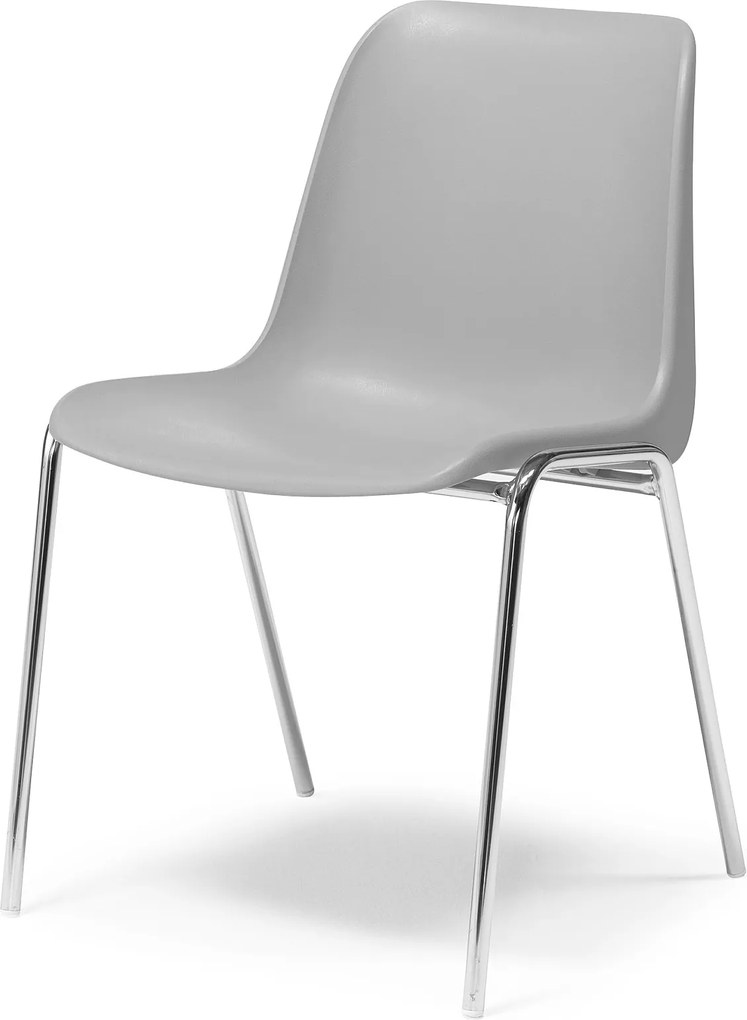 Plastová stolička Sierra, šedá