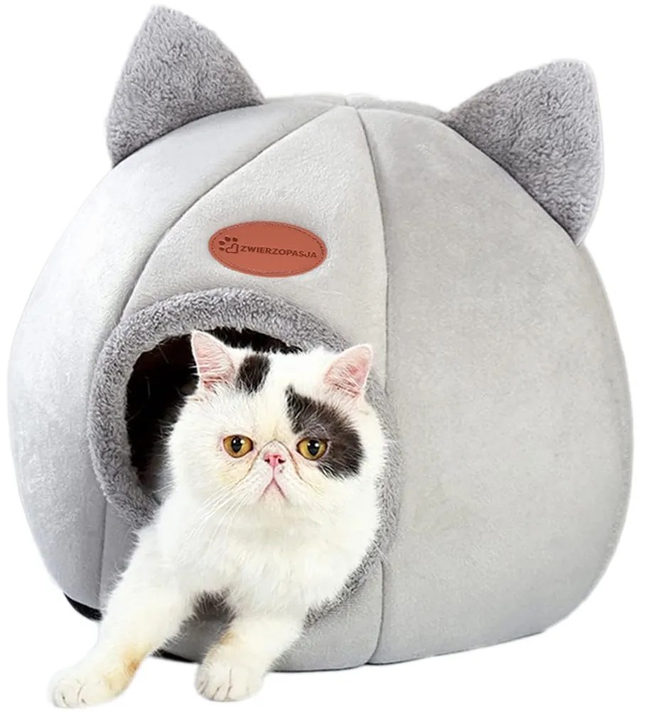 Domček pre mačky Amber veľ. M sivý