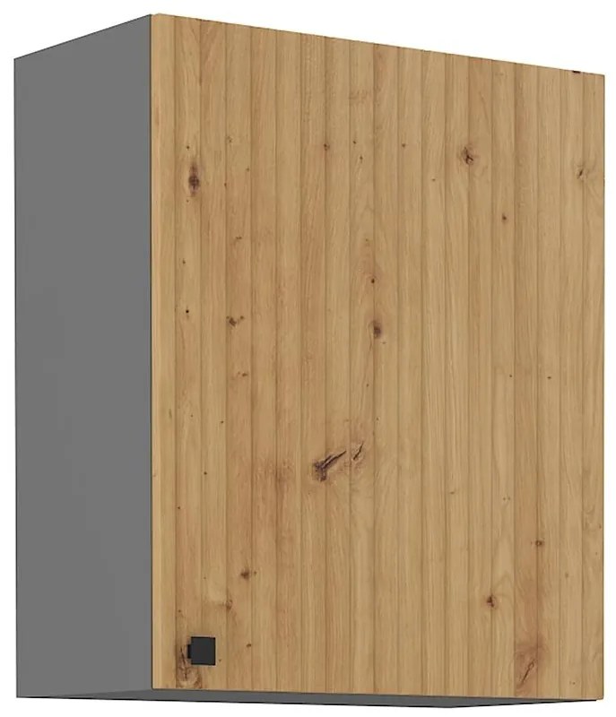 Kuchynská skrinka AVA dub artisan/antracitová 60g-72 1f