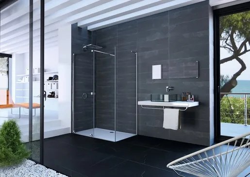 Hüppe Xtensa sprchová zástena walk-in / dveře 140x100 cm x140100l HUPPEX140100L
