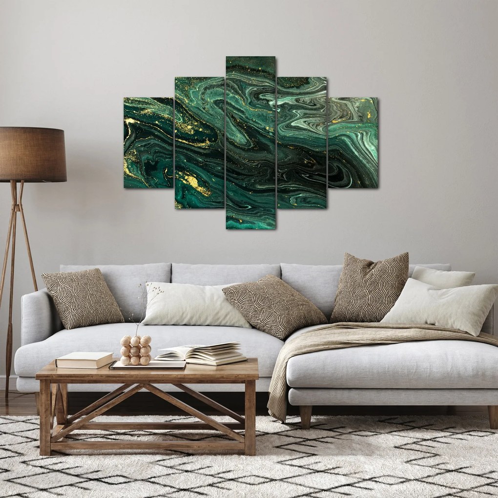Obraz - Zelený mramor (150x105 cm)