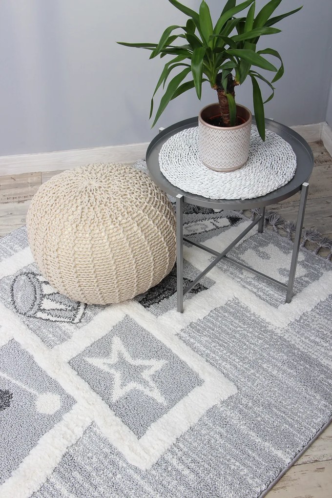 Koberec London 282 GREY rozmery koberec: 80x150 cm