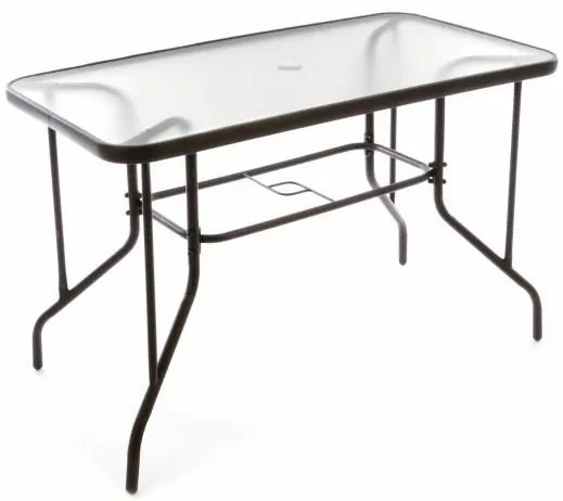 Garthen 37024 Záhradný set polyratanový 4 stoličky a sklenený stôl