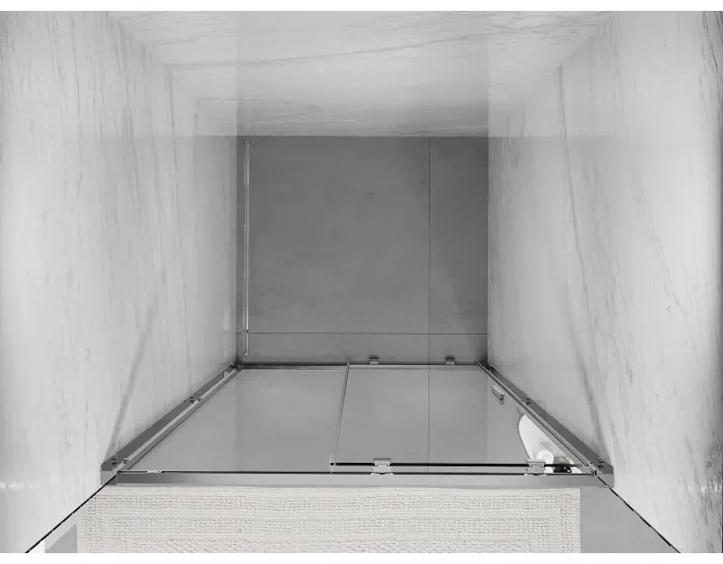 Mexen Exo, posuvné dvere do otvoru 90x200 cm, 6mm číre sklo, chrómový profil, 8151-090-000-01-00