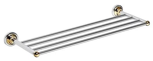 Držiak na uteráky 66,5x6,5 cm strieborný/zlatý