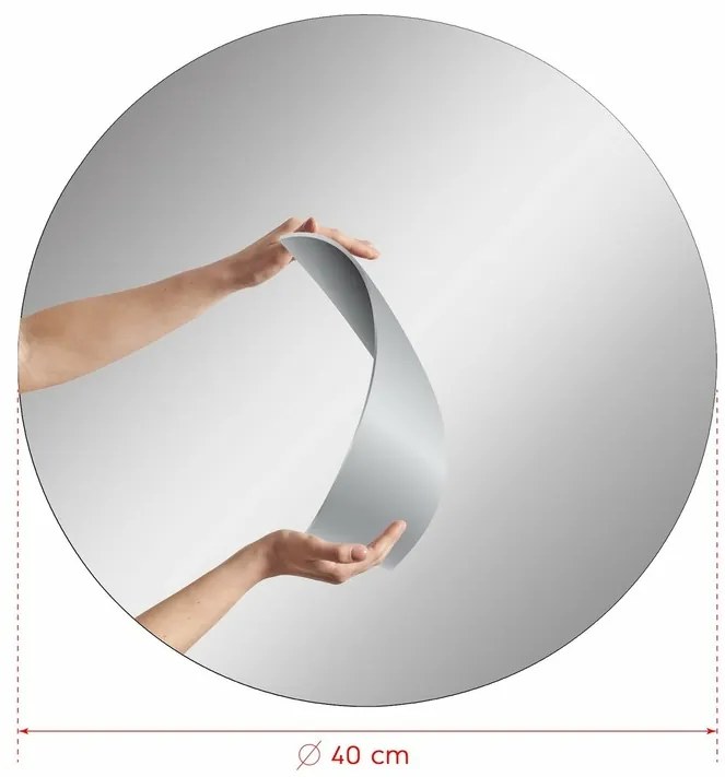 Kruhové zrkadlo 40 cm, 1 ks