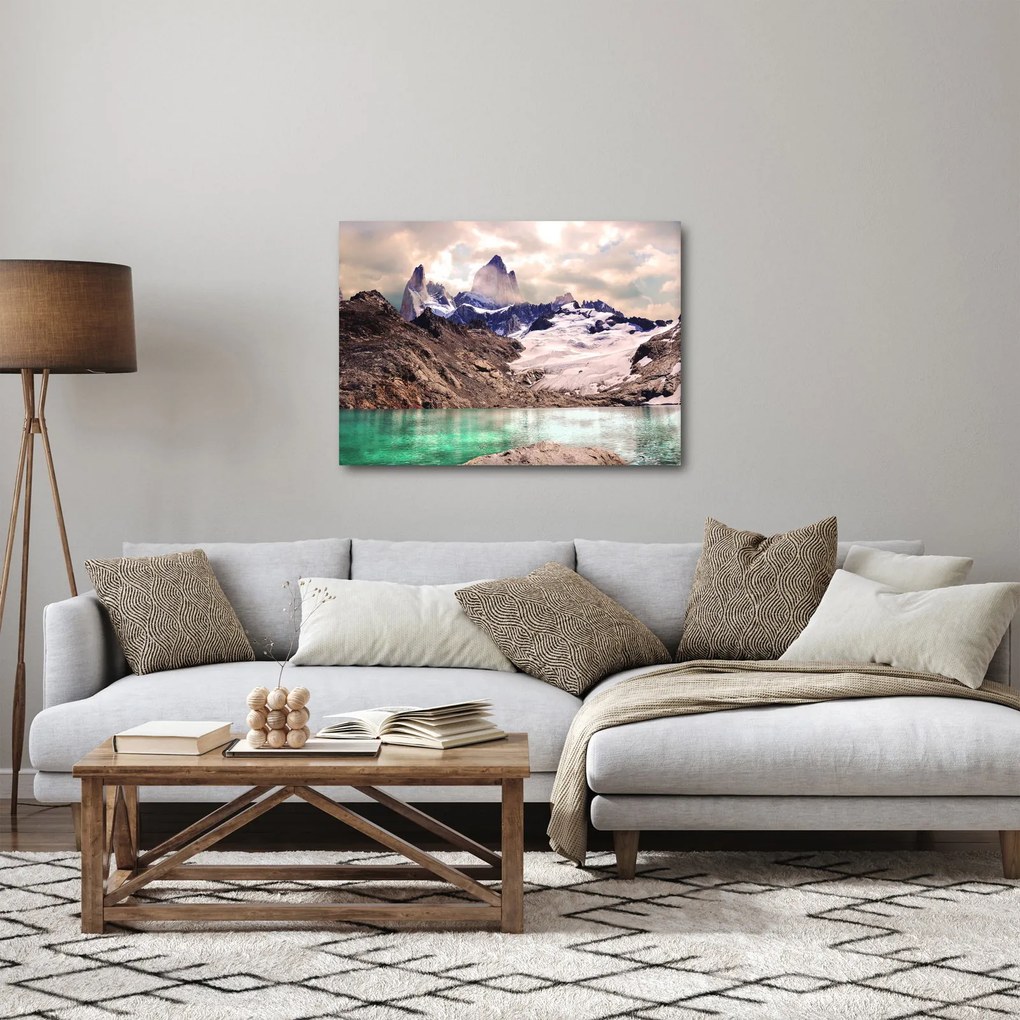 Obraz horského jazera (70x50 cm)