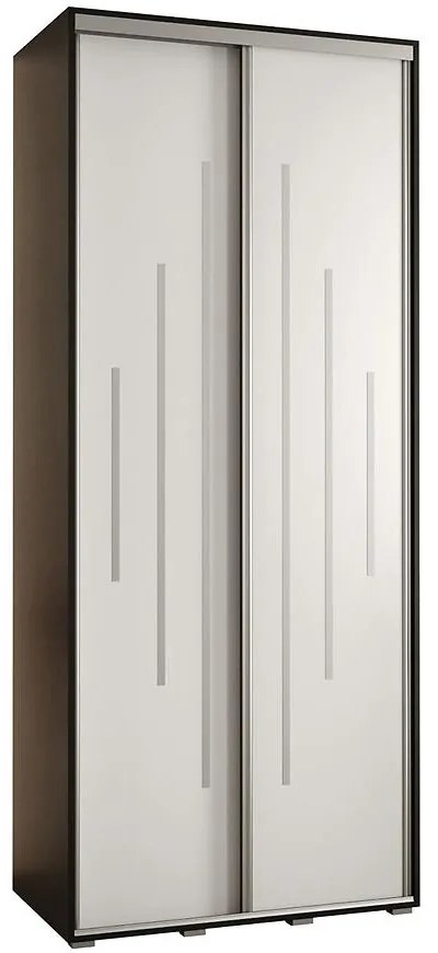 Skriňa 45 Canaris 12 100 čierna/biela/silver