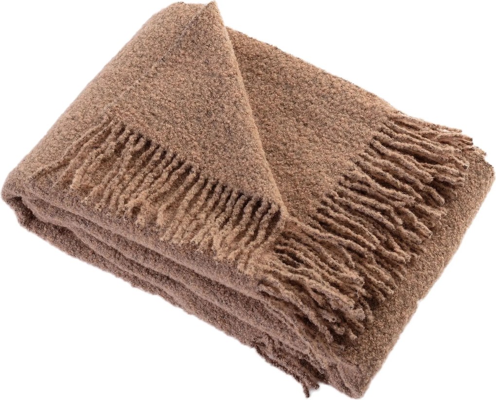 Boucle deka 140x200cm ťavia