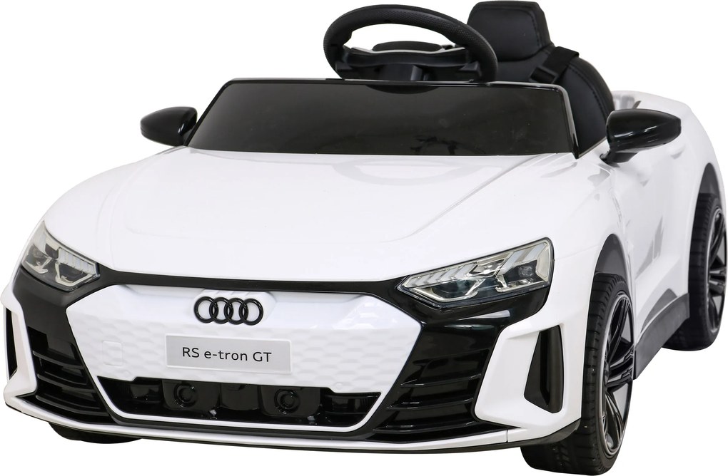 Ramiz Audi RS E-Tron GT Battery Biela + diaľkové ovládanie + pohon 4x4 + rádio MP3 + LED + EVA