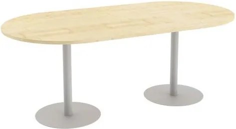 Konferenčný stôl Abonent, 200 x 100 x 75 cm, rovné vyhotovenie, dezén javor