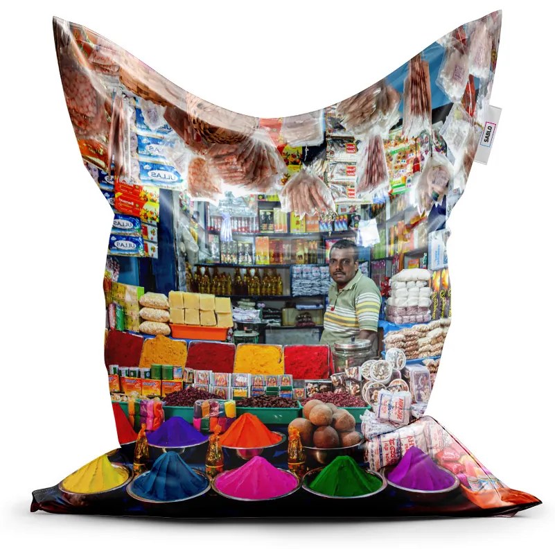 Sablio Sedací vak Farebné korenie - 150x100 cm