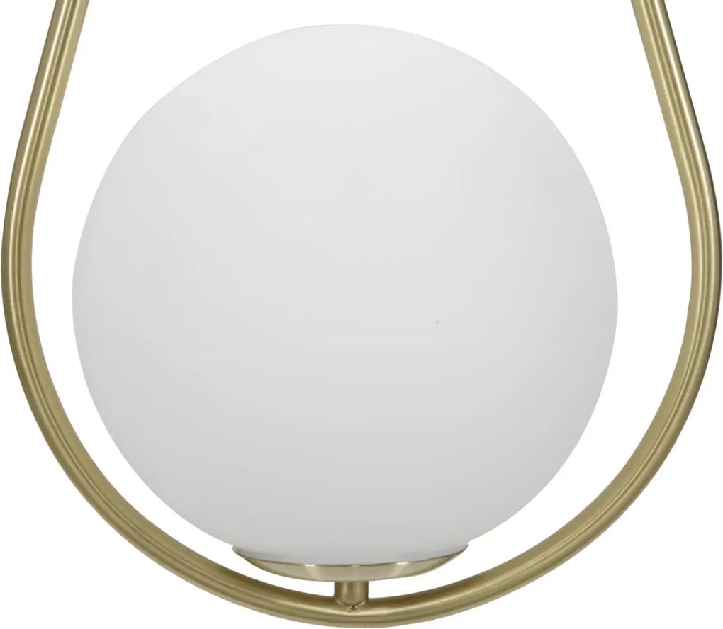 Závesný luster Glamy 46 cm biely/zlatý