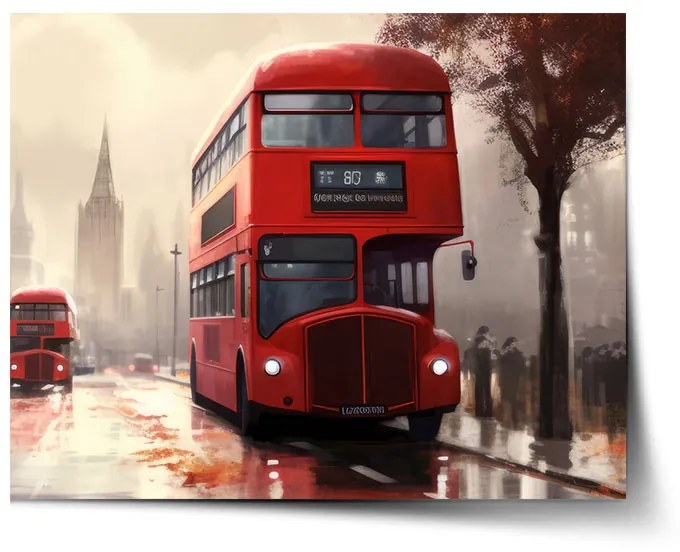 Sablio Plagát Londýn Double-decker 1 - 60x40 cm