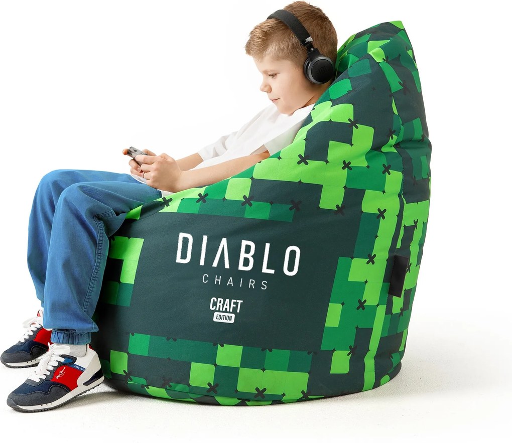 Detský taburet, zelený: Diablo Chairs Craft Edition