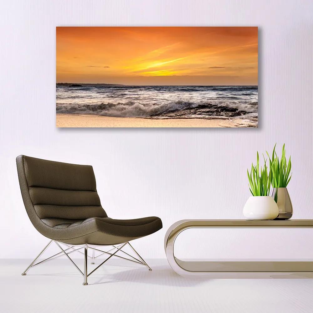 Obraz plexi More slnko vlny krajina 120x60 cm