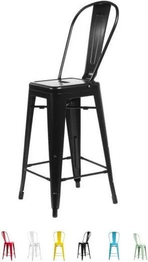 PARIS ARMS barová stolička, Farba čierna