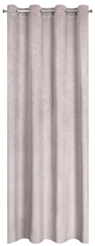 ZATEMŇOVACÍ ZÁVES NA KRÚŽKOCH LILI 140X250 CM PÚDROVO RUŽOVÁ