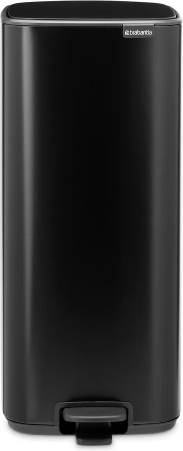 Matne čierny pedálový oceľový odpadkový kôš 30 l Bo – Brabantia