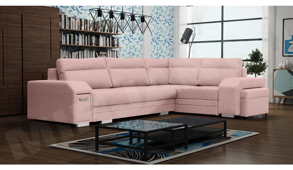 Rohová sedačka s barom Florio, Strana: ľavá, Dostupné poťahy: Inari 94