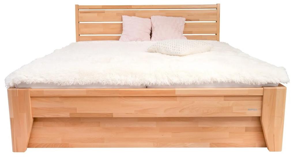 Ahorn LAVANA - masívna buková posteľ 90 x 200 cm, buk masív