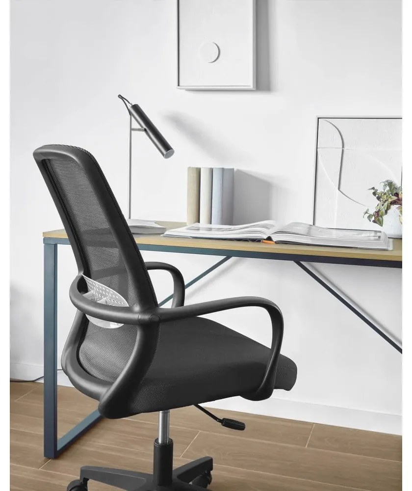 Čierna kancelárska stolička Melva – Kave Home