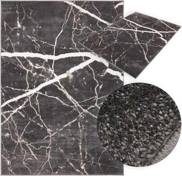 Koberec Agnella Soft Shrink Blacky Antracit