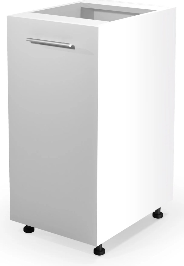 Dolná kuchynská skrinka VITO - 40x82x52 cm - biela lesklá