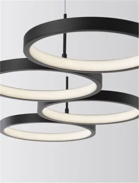 LED luster Magnus 84 čierne