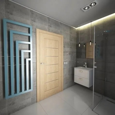 Terma Angus V 1300x440 vodný radiátor Metallic Black ZX