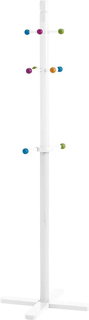 Zeller Present Detský vešiak, stojan na oblečenie s 10 farebnými háčikmi