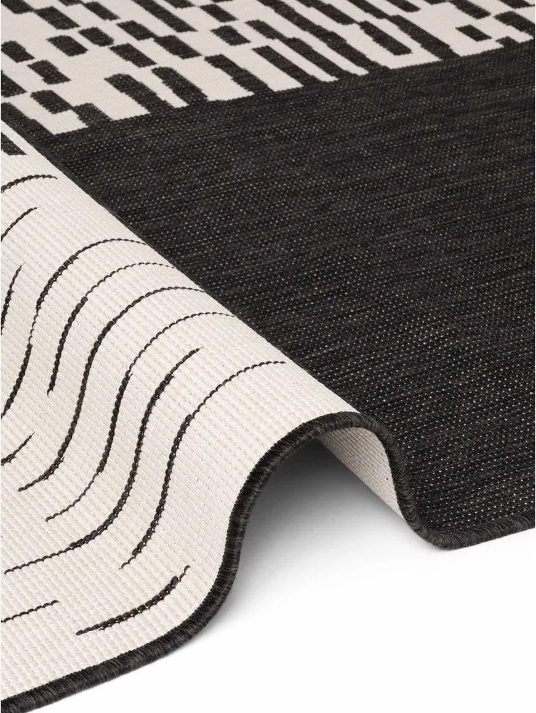 Čierny/krémovobiely vnútorný a vonkajší koberec 160x230 cm Haringey Acacia – Ted Baker