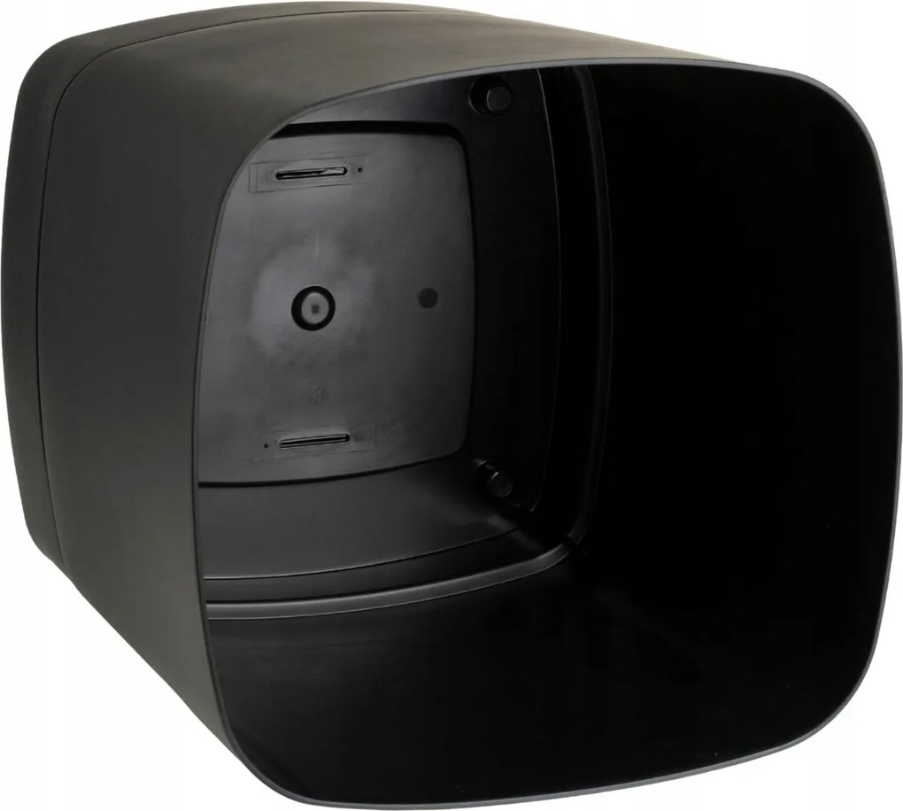 Plastový květináč s podmiskou Cubi 30x30 cm černý