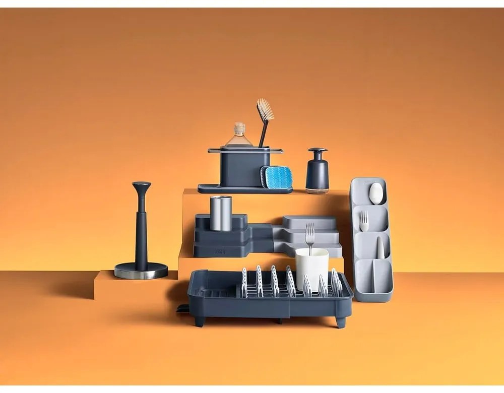 Sivý nastaviteľný odkvapávač Joseph Joseph Extend