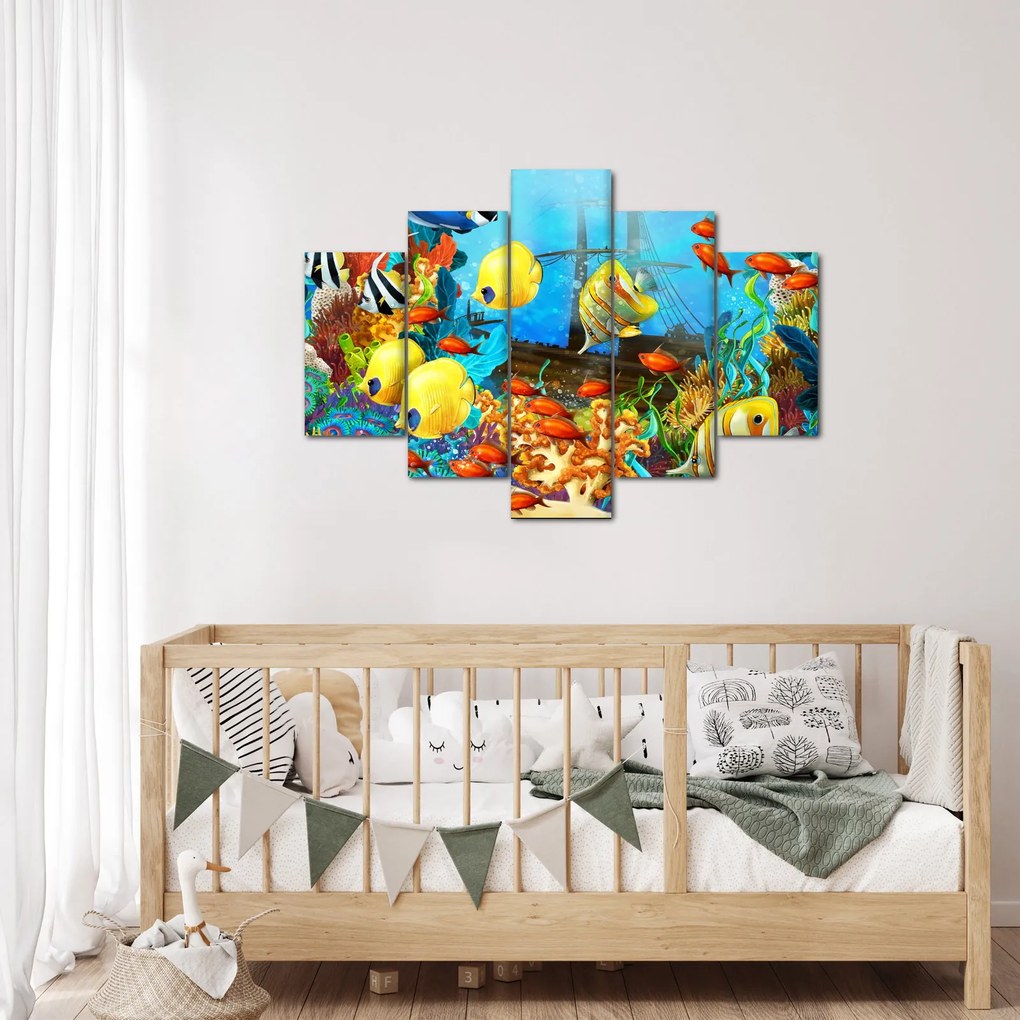 Obraz - Farebný koralový útes (150x105 cm)