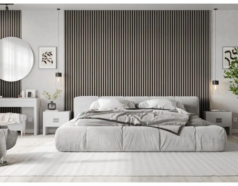 Mexen Lam-B, akustické stenové lamely 275 × 30 cm, HDF doska 4 mm, technická dyha, dub popolavý, S100-275307-3015-005