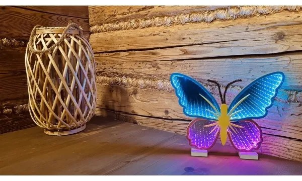 2Kids Toys - LED Neónova stolná dekorácia LED/5W/USB motýľ